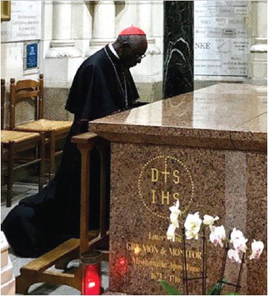 tombe de saint Louis-Marie Grignion de Montfort